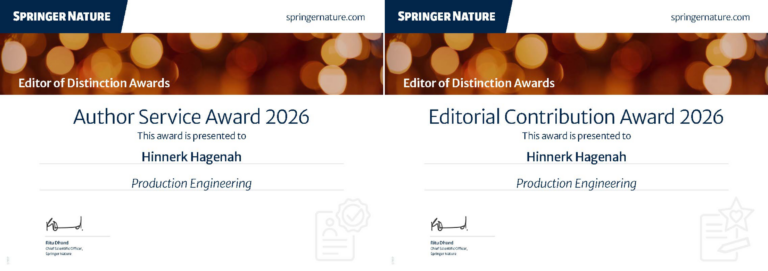Ausgezeichnete Leistung als Editor
